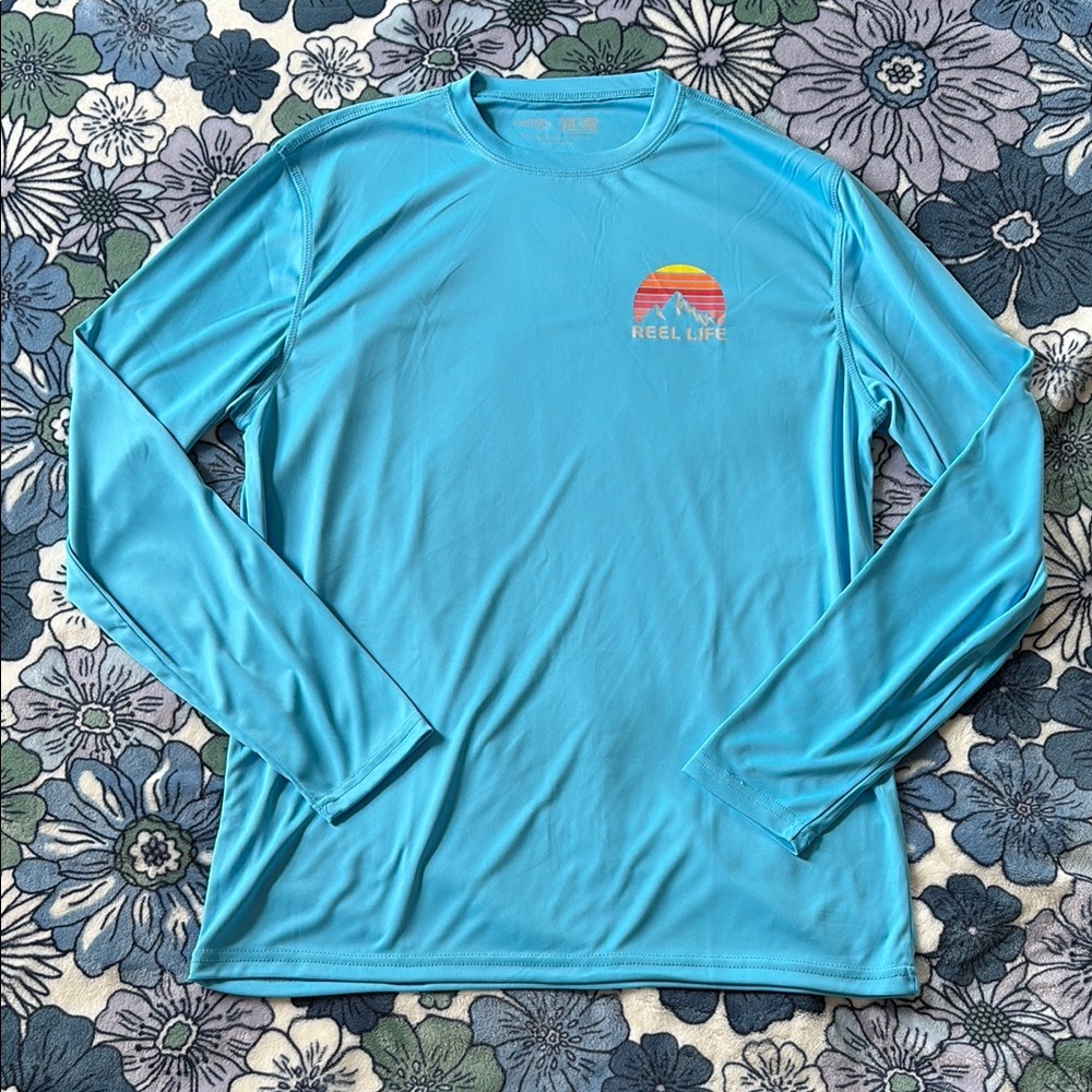 Reel Life Men’s Fishing/Swim Shirt GUC Medium